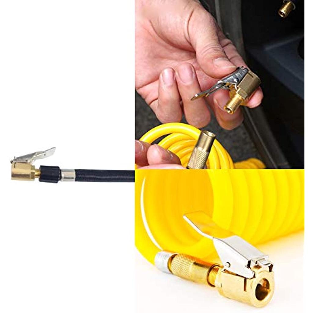 Комплект из 2 шт., штепсельная вилка рычага автомобильного клапана, воздушный патрон, латунный клапан для шин, зажим для воздушного насоса, вилка автомобильного клапана, адаптер для резьбы сопла воздушного насоса, зажим для переоборудования головки для шин