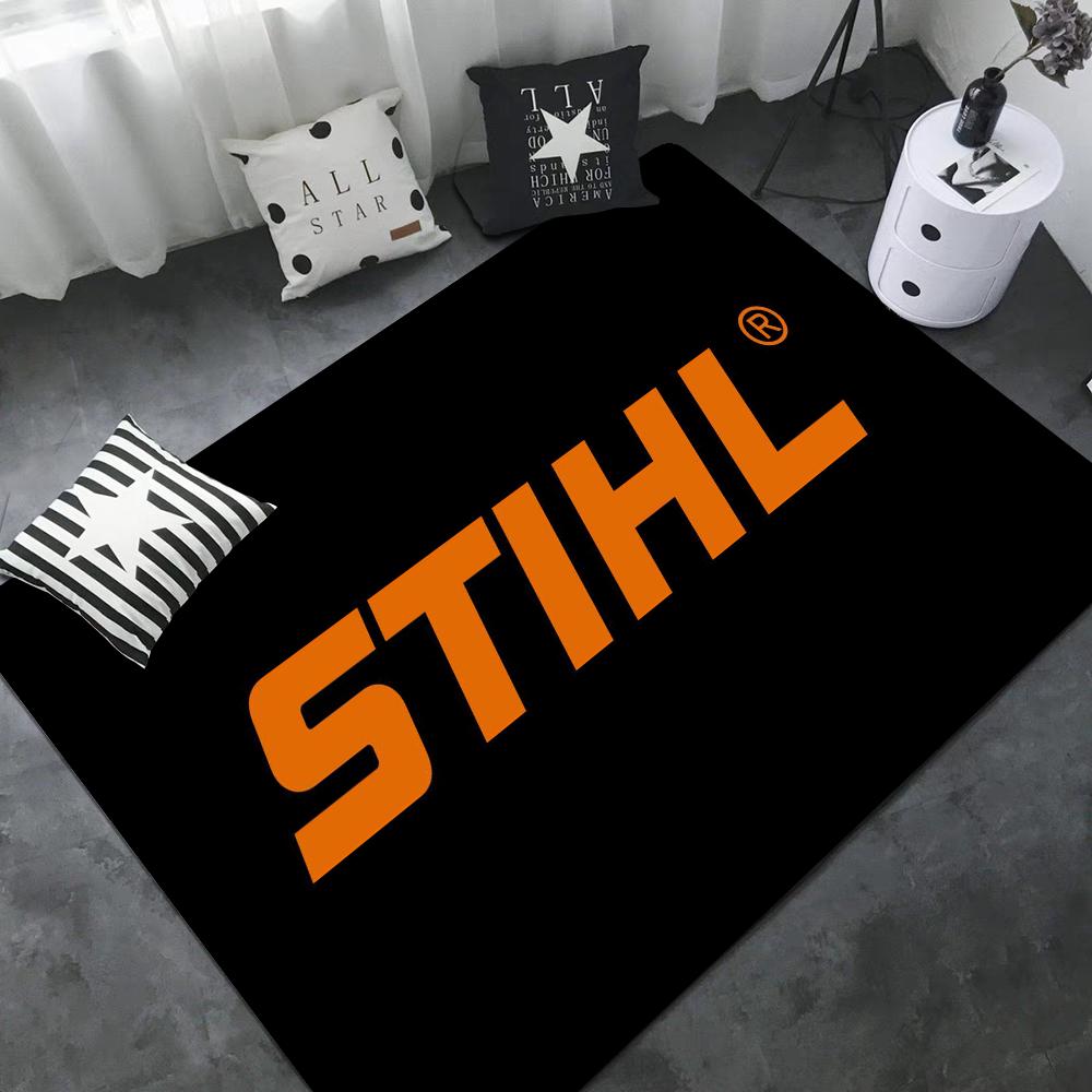 Коврик придверный с логотипом Stihl, Детская комната, Украшение спальни, Балкон, Противоскользящий коврик, Гостиная, Бытовые ковры