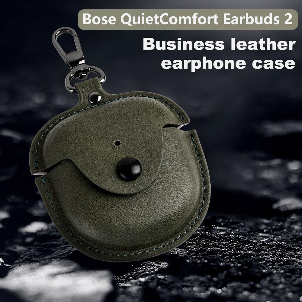 Деловой кожаный чехол для наушников Bose Ultra Bose quietcomfort earbuds 2 Wireless Earbuds Protector Cover Earbuds Accessories