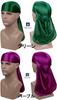 Miraculous Shiny Fabric Do-rag Hip Hop Dance DU-RAG Durag navy