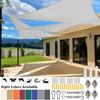 Triangle 2/3/3.6/5M Canopy with Fastening Ropes Premium Weatherproof Breathable Sun Shelter Sun Shade Sails Cloth Outdoor Awning