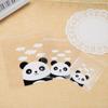 100pcs New Party Supplies Gift Packages Panda Plastic Cookie Pocket Self-Adhesive Candy Bag