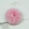 Резинка для волос в корейском стиле с цветком из искусственного кроличьего меха - Плюшевый помпон, эластичная резинка