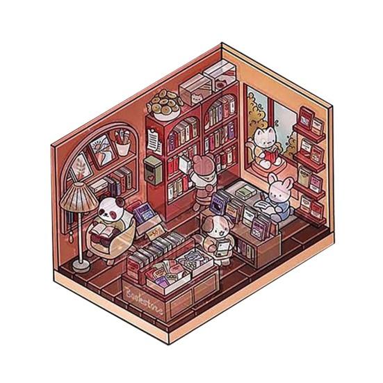 Набор 3D-наклеек для самостоятельного изготовления, многоразовые наклейки для снятия стресса с пинцетом для супермаркета, кофе