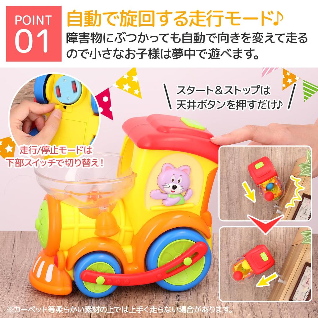 Smiim Musical Toy Train with Lights, Battery Operated