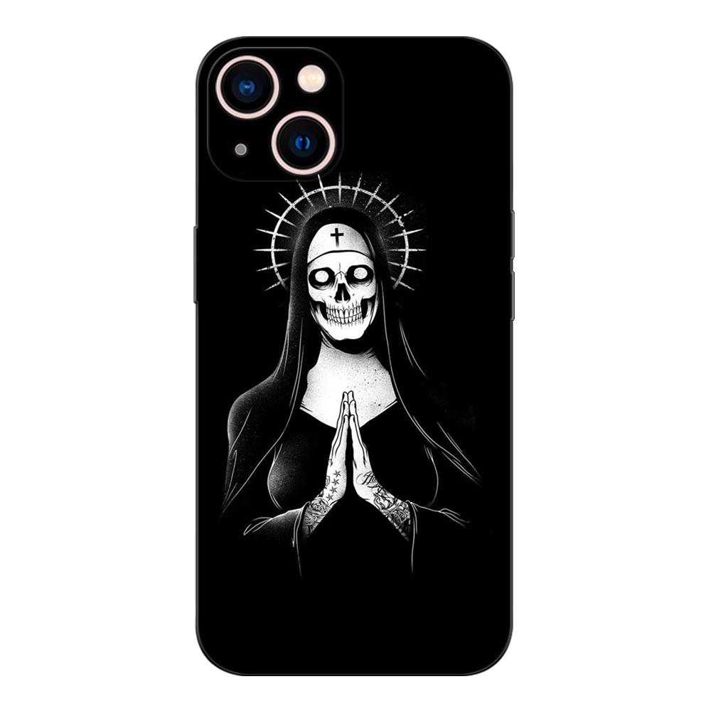 Черный чехол из ТПУ для oneplus 8 pro 8t 9 9R Nord 2 ce N10 N100 N200 4G 5G сатанинский череп