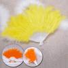 1PC Hand Fan Home Decorative Women Showgirl Folding Fans Dance Props Wedding Party Fluffy Feather Fans Classical
