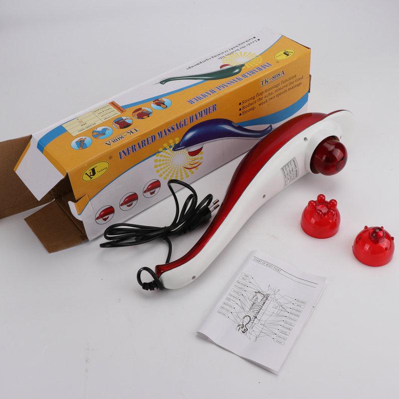 Беспроводной ручной электрический массажер «Дельфин»: Вибромассажер для шеи и шейного отдела позвоночника