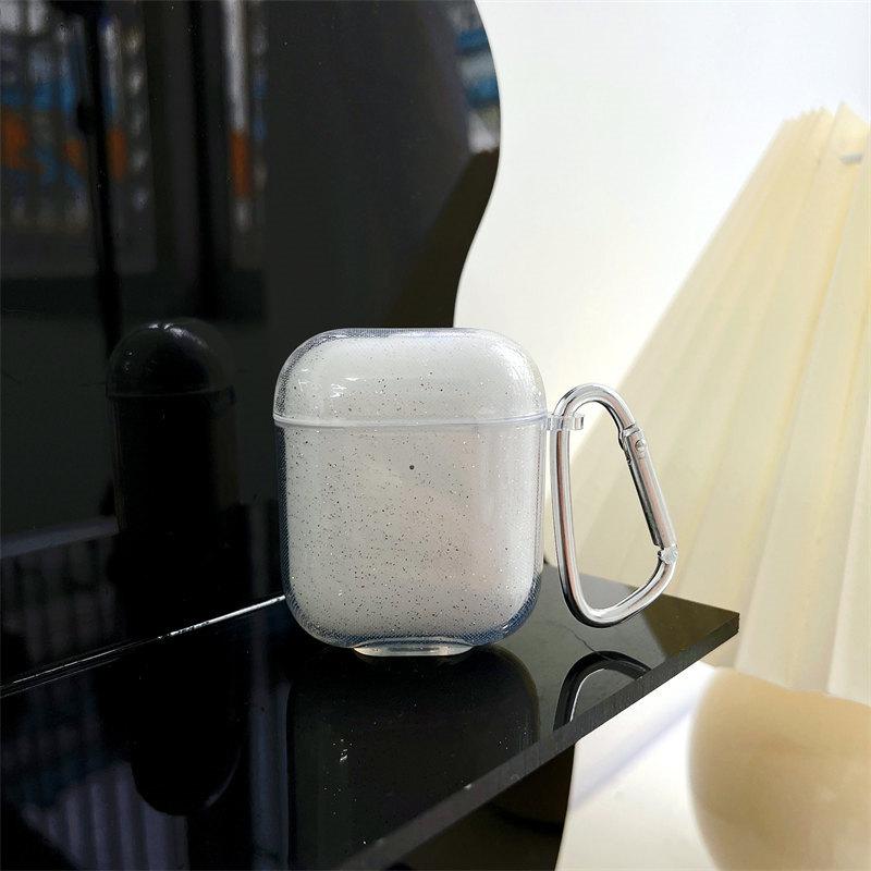 Прозрачный простой чехол с блестками, чехол для Airpods 1/2, силиконовый чехол для Airpods Pro, чехол для Airpods 3