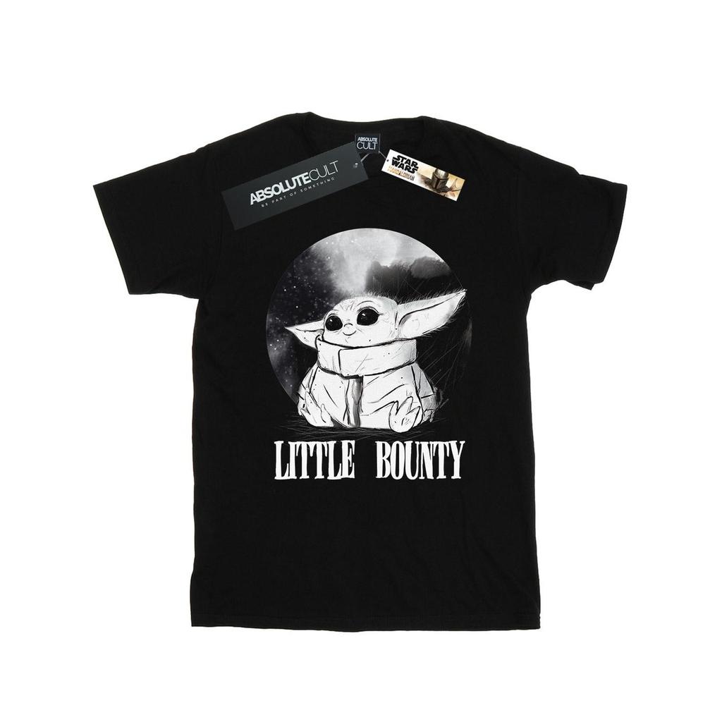 Star Wars Mens The Mandalorian Little Bounty T-Shirt