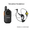 2pcs/set Mini Walkie Talkie TYPE-C Charging Foot Bath City Restaurant Hotel KTV Beauty Salon Handheld Device