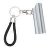 Lighter Holder Keychain with Spring Clip Retractable Metal Portable for Backpack Pocket Silver