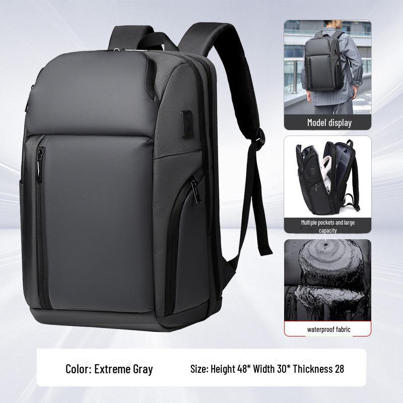 Водонепроницаемый рюкзак унисекс большой вместимости: Модная дорожная и школьная сумка с отделением для ноутбука
