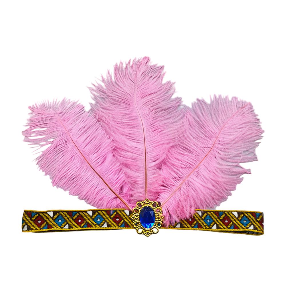 Feather Flapper Headbands Mardi Gras Prom Dancer Headpiece for Party Carnivals Celebrations Headwear Hair Styling