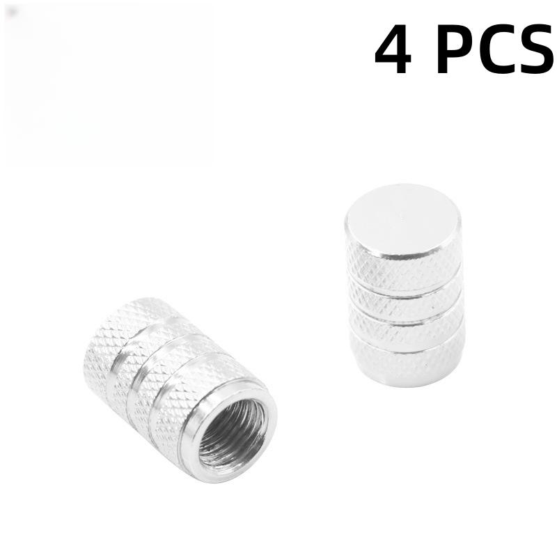 4 шт. колпачка для вентиля автомобильной шины, колпачок для вентиля шины с насечкой, алюминиевый шток колеса шины, колпачок для воздушного клапана автомобиля, универсальные аксессуары