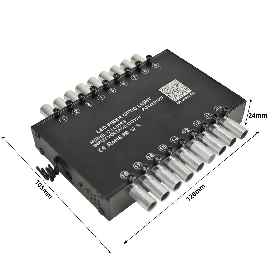 16W Dual Head Twinkle Meteor Starry Sky Lamp Roof Star Night Lamp App Rf Control