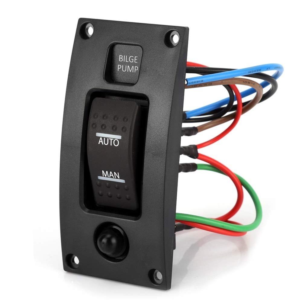 ABS Rocker Pump Switch Waterproof Control Module Panel Rocker Switch Panel Marine Equipment