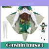 Элегантный косплейный костюм Венти из Genshin Impact, полный комплект, идеально подходит для взрослых женщин