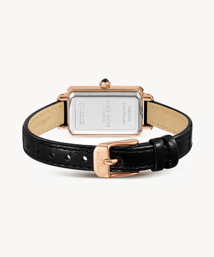 Lollalojeu Ms. Lola Pink Acetate Leather Watch Milanese Strap Gift Set
