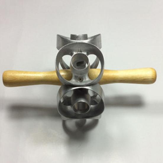 Форма для пончиков из нержавеющей стали, 6-гнездная форма для выпечки, круглые формочки для печенья, универсальный кухонный инструмент для печенья, бисквитов, мини-пирожных, закусок и десертов