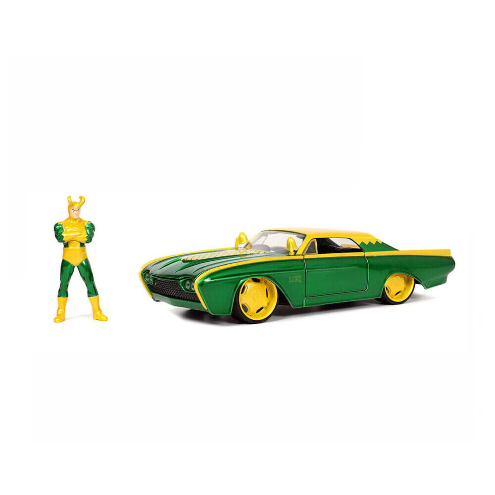 Marvel Comics Локи и 1963 Ford Thunderbird 1:24 Масштаб
