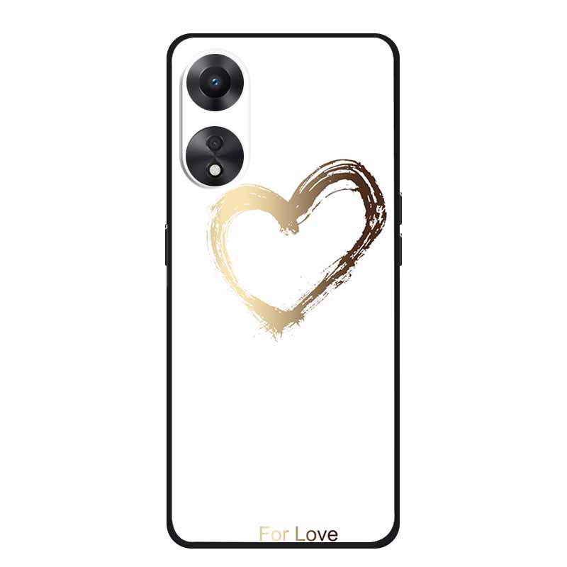 Чехол для OPPO A78 5G Модный силиконовый мягкий ТПУ задняя крышка для Oppo A58 A58X 5G OPPOA78 5G Чехлы для телефонов Ударопрочный CPH2483 Fundas