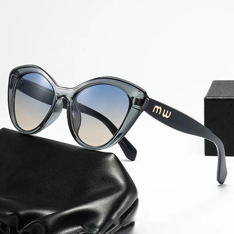 Новые Модные Крутые Солнцезащитные Очки Женские Роскошный Бренд Буквы Защита от Яркого Света Винтажные Кошачий Глаз Солнцезащитные Очки Женские UV400