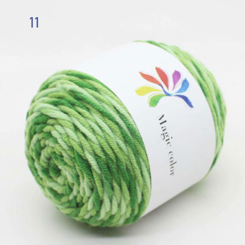 50 г/моток Взрослый шарф Разноцветное секционное крашение 8 нитей Хлопковая пряжа Пряжа Сделай сам Ручное вязание