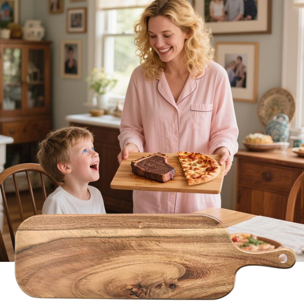 Кухонная разделочная доска разделочная доска с ручкой двусторонняя сервировочная тарелка для сыра коммерческий ресторан автодом кемпинг на открытом воздухе