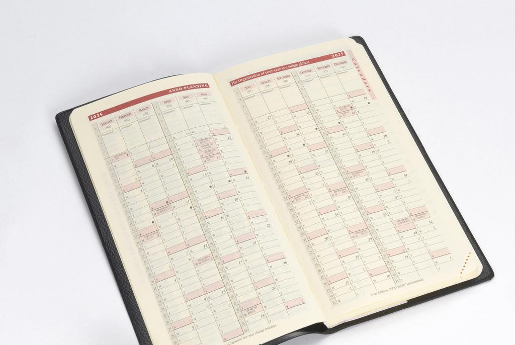 Quo Vadis 2026 Edition Italnote/Soho Planner Diary (Weekly Left, Starting December 2025, Slim Size 17 X 8.8cm, French Edition) Red (qv28405rd)