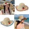 Floral Tie Sunshade Hat Ethnic Style Fisherman's Hat Fashionable Beach Holiday Hat  Vacation