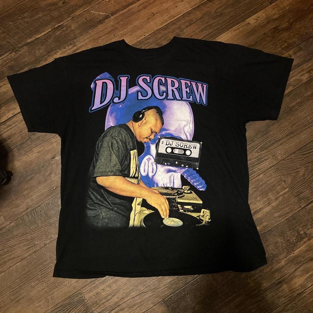 Редкая футболка с коротким рукавом DJ Screw Подарок для фаната Черная S-2345XL Мужская футболка Унисекс футболка