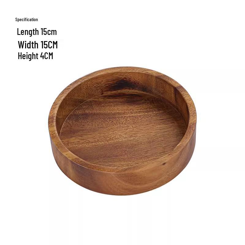 Универсальный поднос из японского ореха – Идеально подходит для подачи чая, фруктов или пиццы в отелях