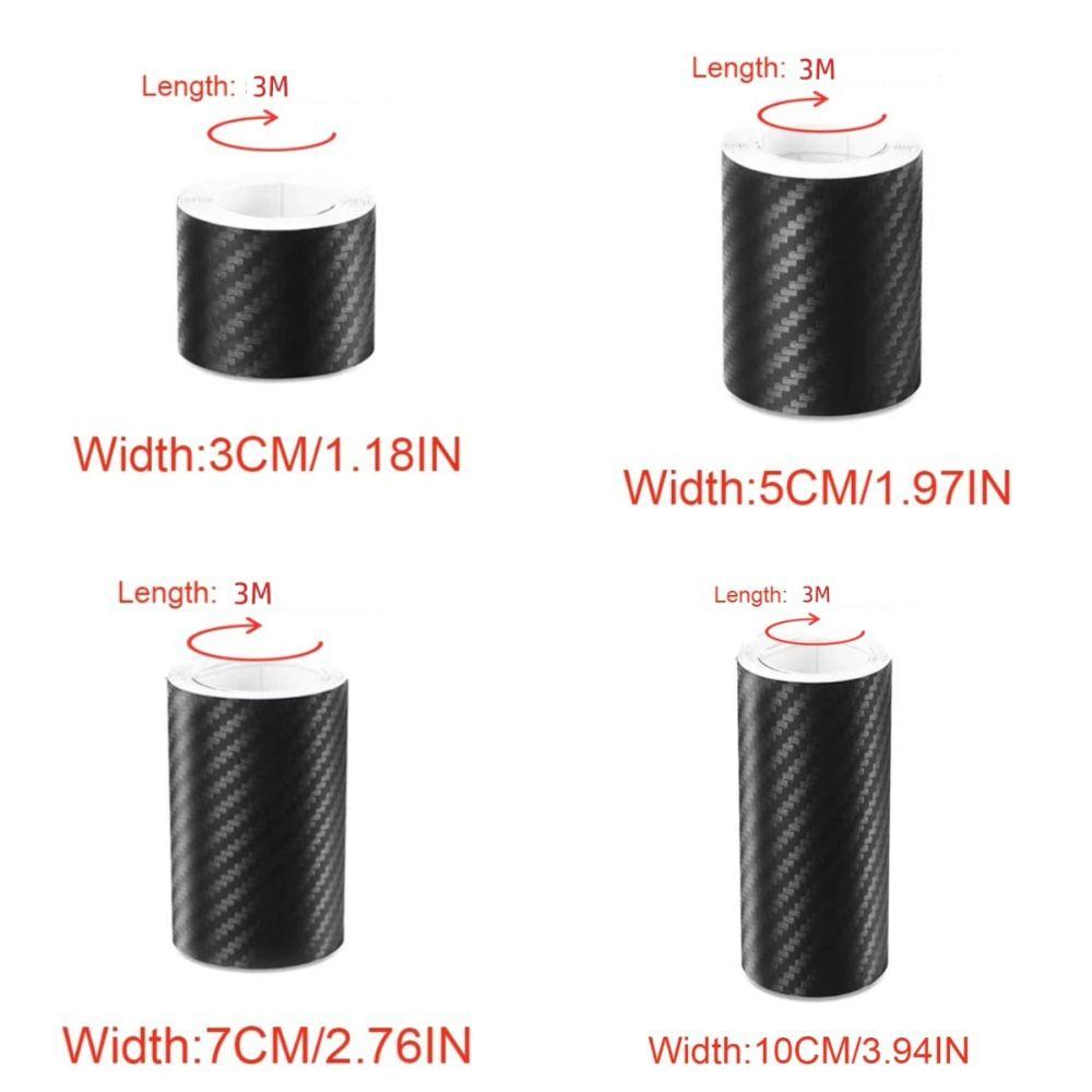Anti Scratch Carbon Fiber Sticker 3D Car Protective Film New Car Bumper Sticker