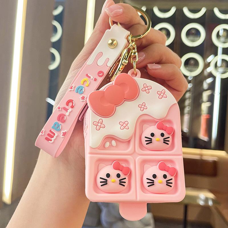 Мини Кошечка удачи Кошечка монета брелок и сумка для наушников подарок