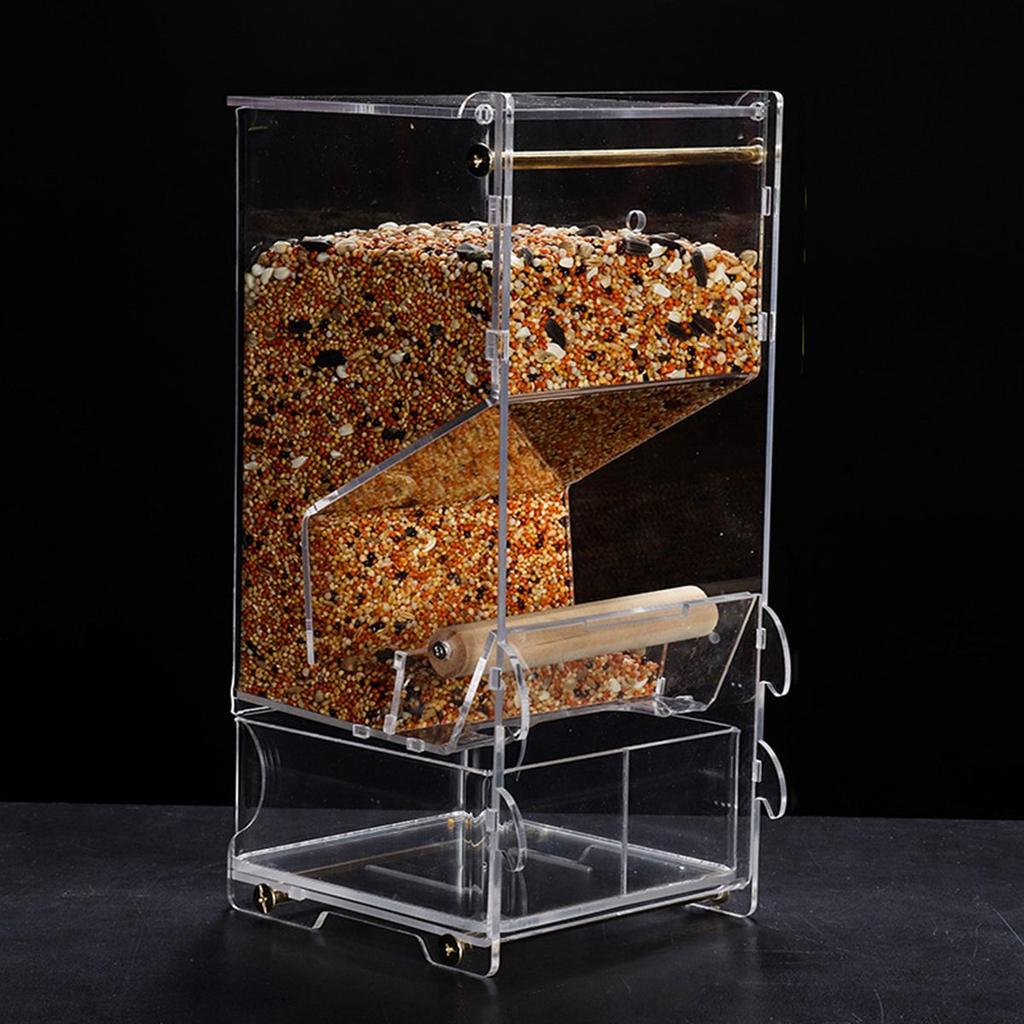 Акриловая автоматическая кормушка для попугаев Finch Parakeet, кормушки для птиц, аксессуары для клеток, дозатор