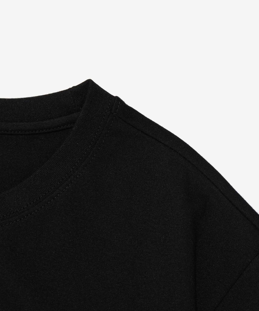 613SEOUL Crack Six Point Logo Short Sleeve T-Shirt (Black)