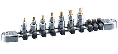 Набор насадок Kyoto Machinery Tools Nepros Stubby Torx из 7 предметов NTQ4T07SS (КТК) 6.3SQ Т-образный