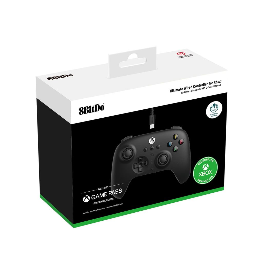 8BitDo Ultimate Wired Controller for Xbox Hall Effect Joystick Compatible with Xbox Series Xbox Windows 10 and Windows 11 Officially Licensed Series,