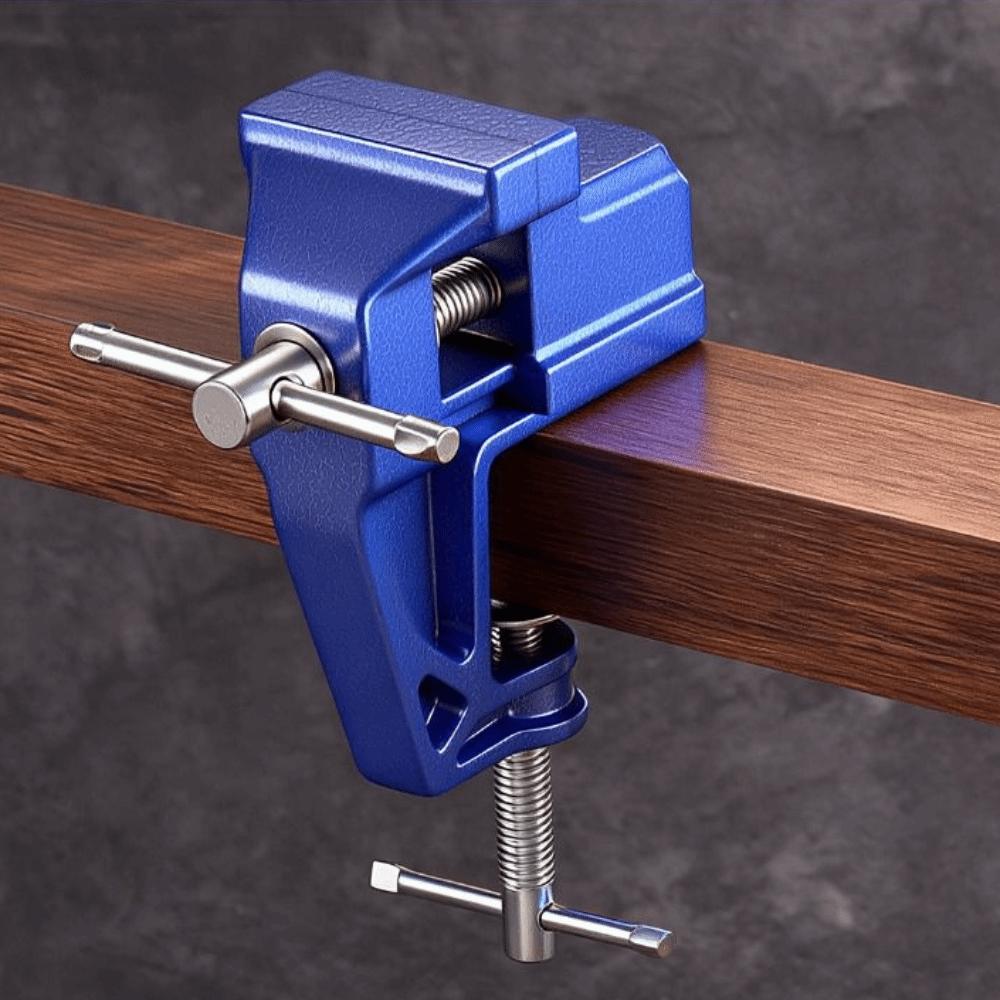 Non-Slip Jaw Portable Small Vice Cast Steel Compact Clamp Making Table Clamp Woodworking