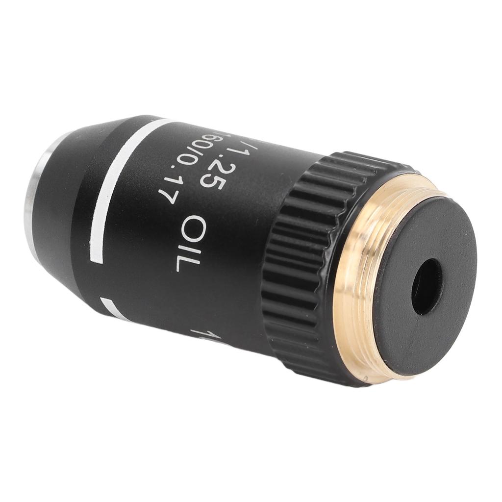 Замена объектива микроскопа 100-кратное увеличение Объектив высокой мощности Интерфейс 20,2 мм