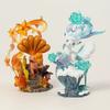 Pokmon Ice Ivysaur Fire Ivysaur Figure Model Figurine Gift Box Set Vivid and Beautiful Ice Eevee and Fire Eevee  Invincible