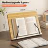 Adjustable Wood Reading Rest Tablet Book Holder Foldable Cookbook Reading Sturdy Book Stand Textbooks Lightweight Book Stand