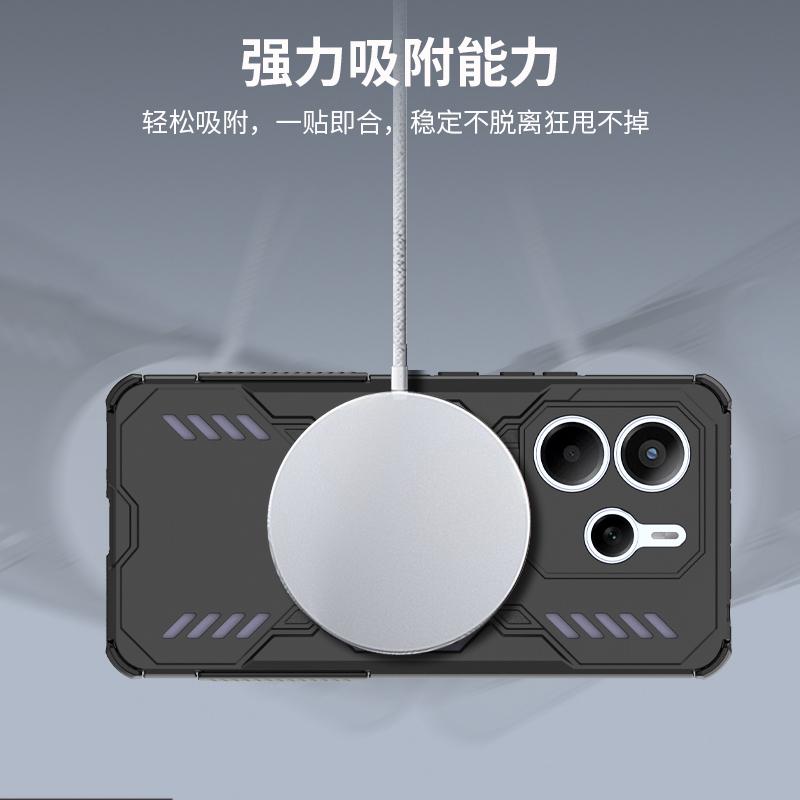Магнитный чехол для Xiaomi Redmi Note 14 5G Чехол Redmi Note 14 5G Capas Задняя адсорбция Беспроводная зарядка Fundas Redmi Note 14 5G