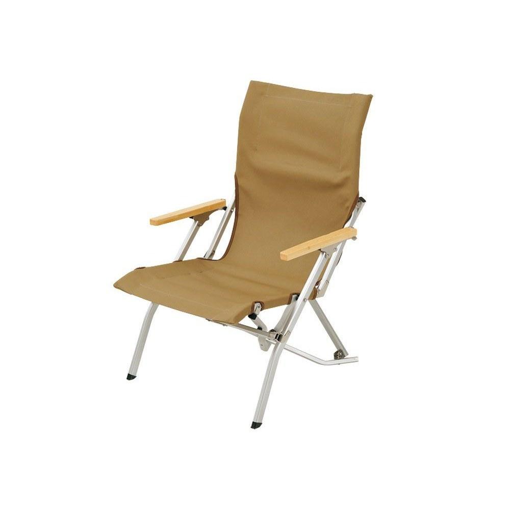 Snow Peak Low Chair 30 Compact Backrest Comfortable Camping Climbing Outdoor Disaster Preparedness Khaki LV-091KH