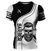 Men's Summer T-shirt 3d Haircut Custom Clothing O Collar Casual Short-sleeved Top Cool Punk Streetwear Men's T-shirt