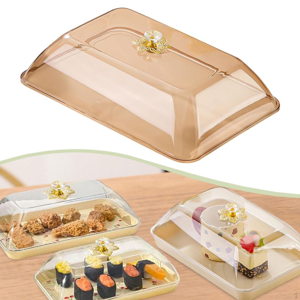 Купольная крышка-сервировщик для торта с ручкой, Сетчатый колпак из ПП, Сохраняет свежесть и защищает от пыли для