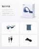 Shokz OpenRun Bone Conduction Earphones, Magnetic Charging,, Open Ear Headphones, Includes Microphone, Running/Sports Earphones Blue