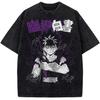 Аниме YuYu Hakusho Хэйэй Графическая футболка Мужская Одежда с коротким рукавом Повседневная хлопковая футболка Винтажная стираная футболка Мужские топчики Харадзюку