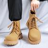 Men's New High-top Martin Boots Thick-soled Heightening Fashion Trend Large-size British Desert Boots Men's Shoes 8266-R